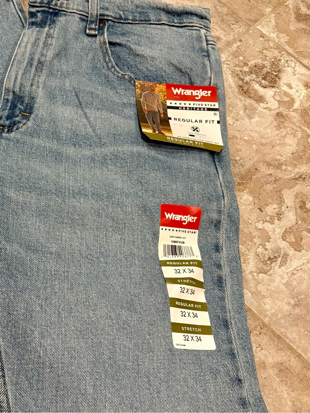 Wrangler Light Blue Straight Leg Jeans